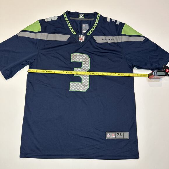 Seattle Seahawks Mens Jersey Size XL Extra Large Russell Wilson NFL Football - Picture 13 of 16